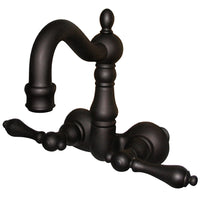 Thumbnail for Kingston Brass CC1071T5 Vintage 3-3/8-Inch Wall Mount Tub Faucet, Oil Rubbed Bronze - BNGBath