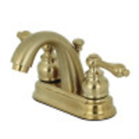 Thumbnail for Kingston Brass KB5617AL Restoration 4 in. Centerset Bathroom Faucet, Brushed Brass - BNGBath