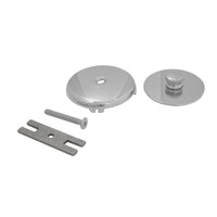 Thumbnail for Kingston Brass DTL5303A1 Tub Drain Stopper with Overflow Plate Replacement Trim Kit, Polished Chrome - BNGBath