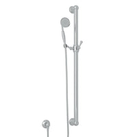 Thumbnail for ROHL 36 Inch Decorative Grab Bar Set with Single-Function Anti-Calcium Handshower Hose and Outlet - BNGBath