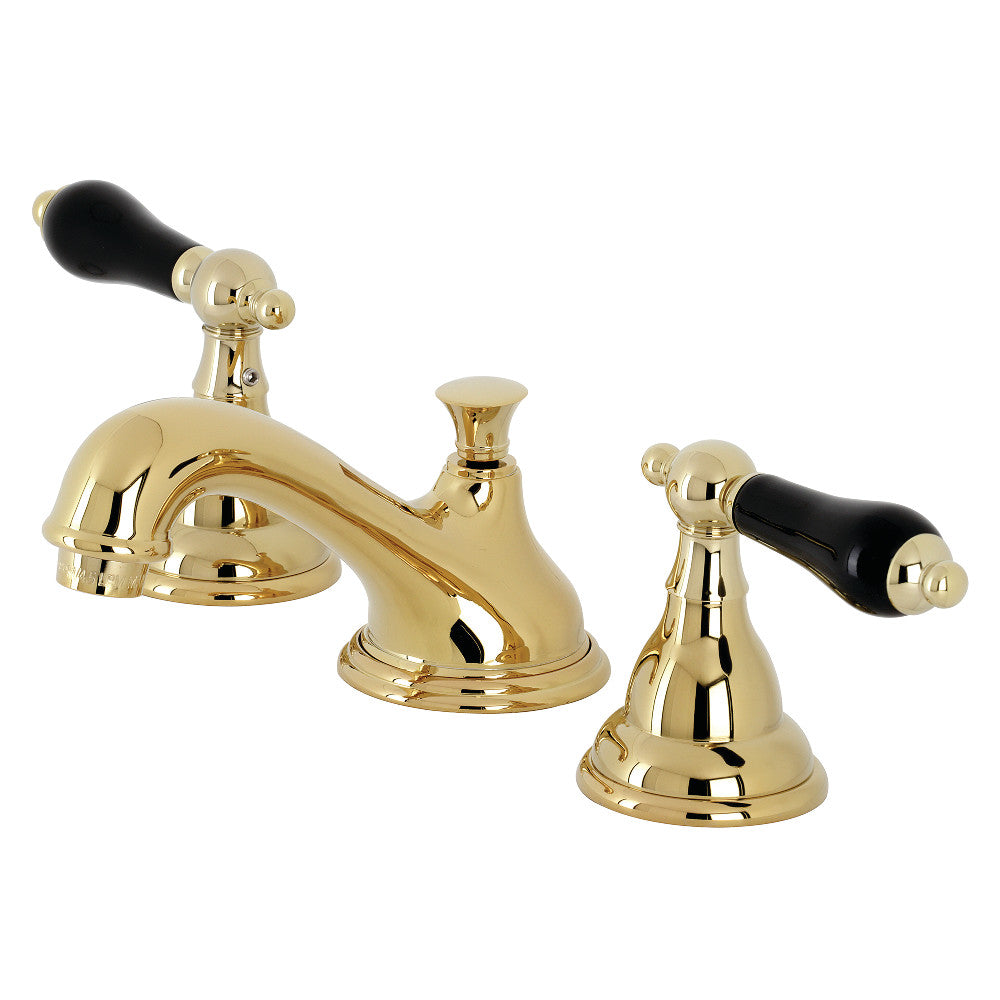Kingston Brass KS5562PKL Duchess Widespread Bathroom Faucet with Brass Pop-Up, Polished Brass - BNGBath