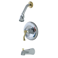 Thumbnail for Kingston Brass KB8634FLT Tub and Shower Trim Only for KB8634FL, Polished Chrome/Polished Brass - BNGBath