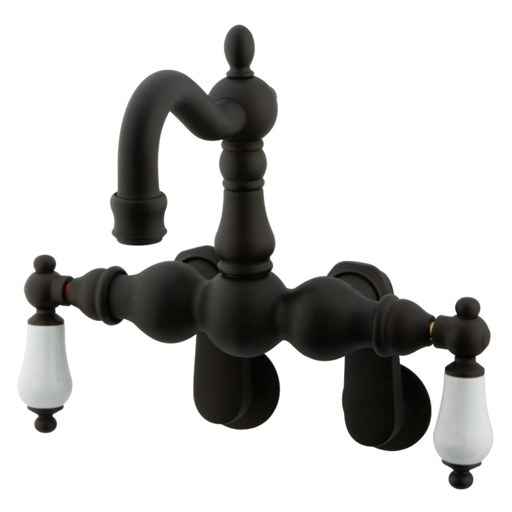 Kingston Brass CC1083T5 Vintage Adjustable Center Wall Mount Tub Faucet, Oil Rubbed Bronze - BNGBath