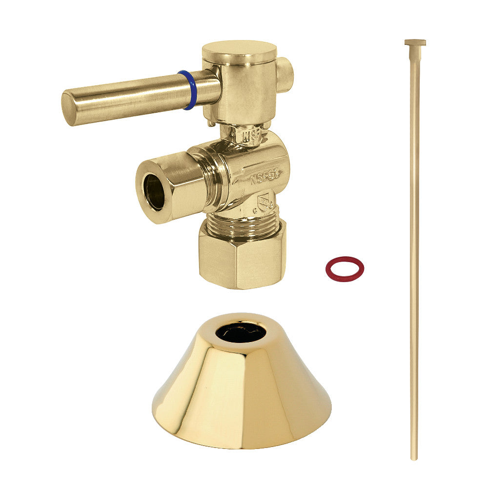 Kingston Brass CC53302DLTKF20 Modern Plumbing Toilet Trim Kit, Polished Brass - BNGBath