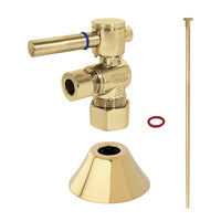 Thumbnail for Kingston Brass CC53302DLTKF20 Modern Plumbing Toilet Trim Kit, Polished Brass - BNGBath