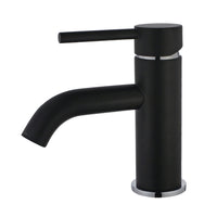 Thumbnail for Fauceture LS8227DL Concord Single-Handle Bathroom Faucet with Push Pop-Up, Matte Black/Polished Chrome - BNGBath