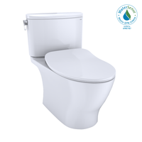 Thumbnail for TOTO Nexus Two-Piece Elongated 1.28 GPF Universal Height Toilet with CEFIONTECT and SS234 SoftClose Seat, WASHLET+ Ready,  - MS442234CEFG#01 - BNGBath