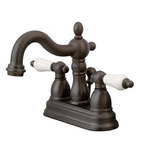 Thumbnail for Kingston Brass KB1605PL Heritage 4 in. Centerset Bathroom Faucet, Oil Rubbed Bronze - BNGBath