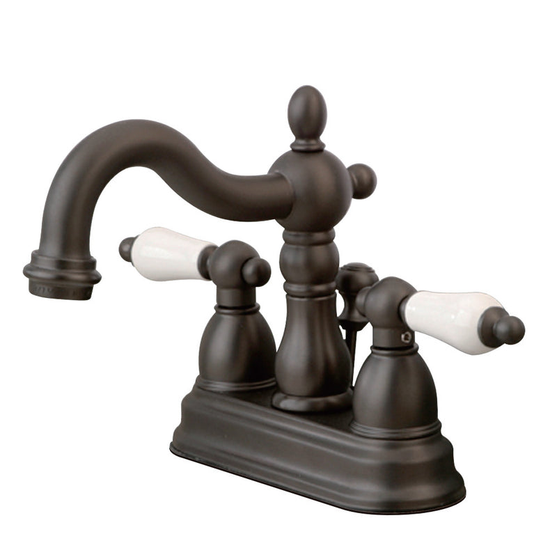 Kingston Brass KB1605PL Heritage 4 in. Centerset Bathroom Faucet, Oil Rubbed Bronze - BNGBath