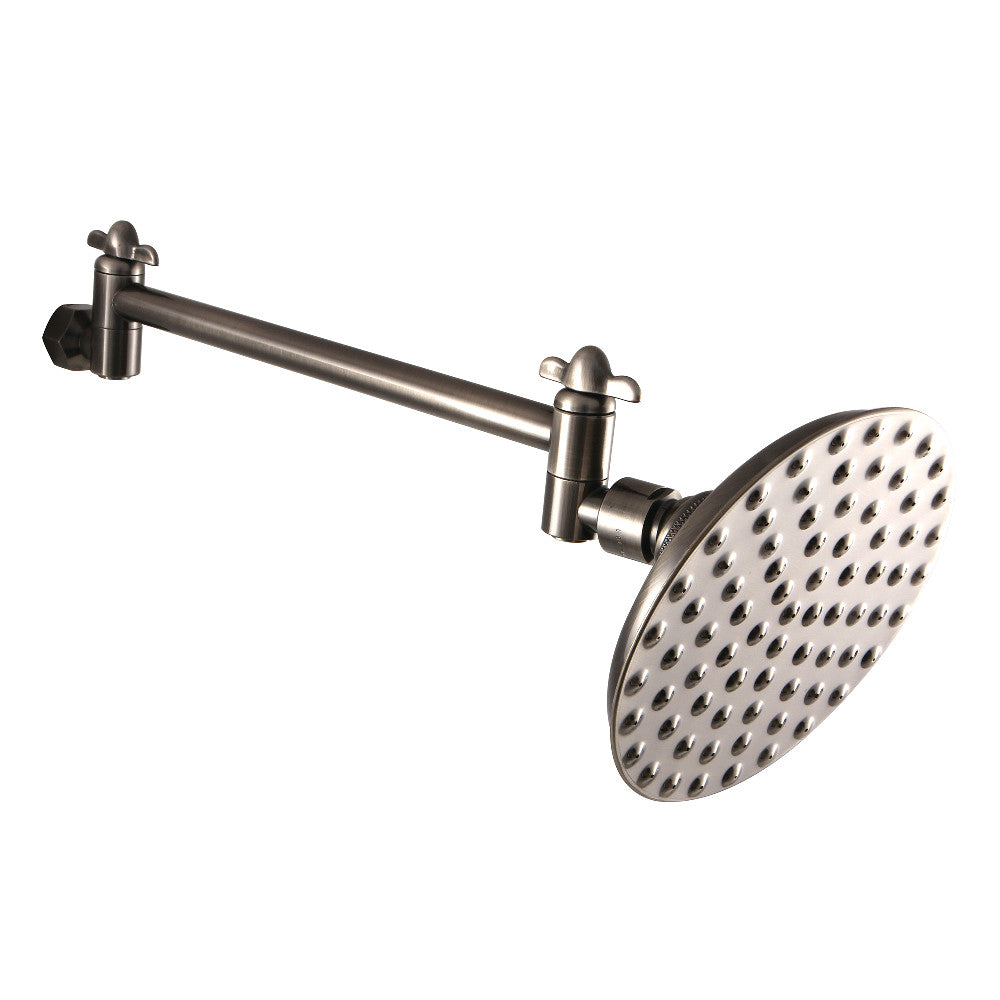 Kingston Brass CK135K4 Victorian 5" Showerhead with High Low Adjustable Arm, Black Stainless - BNGBath