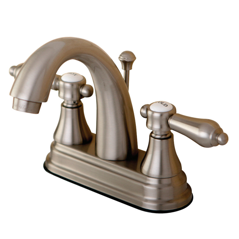 Kingston Brass KS7618BAL 4 in. Centerset Bathroom Faucet, Brushed Nickel - BNGBath