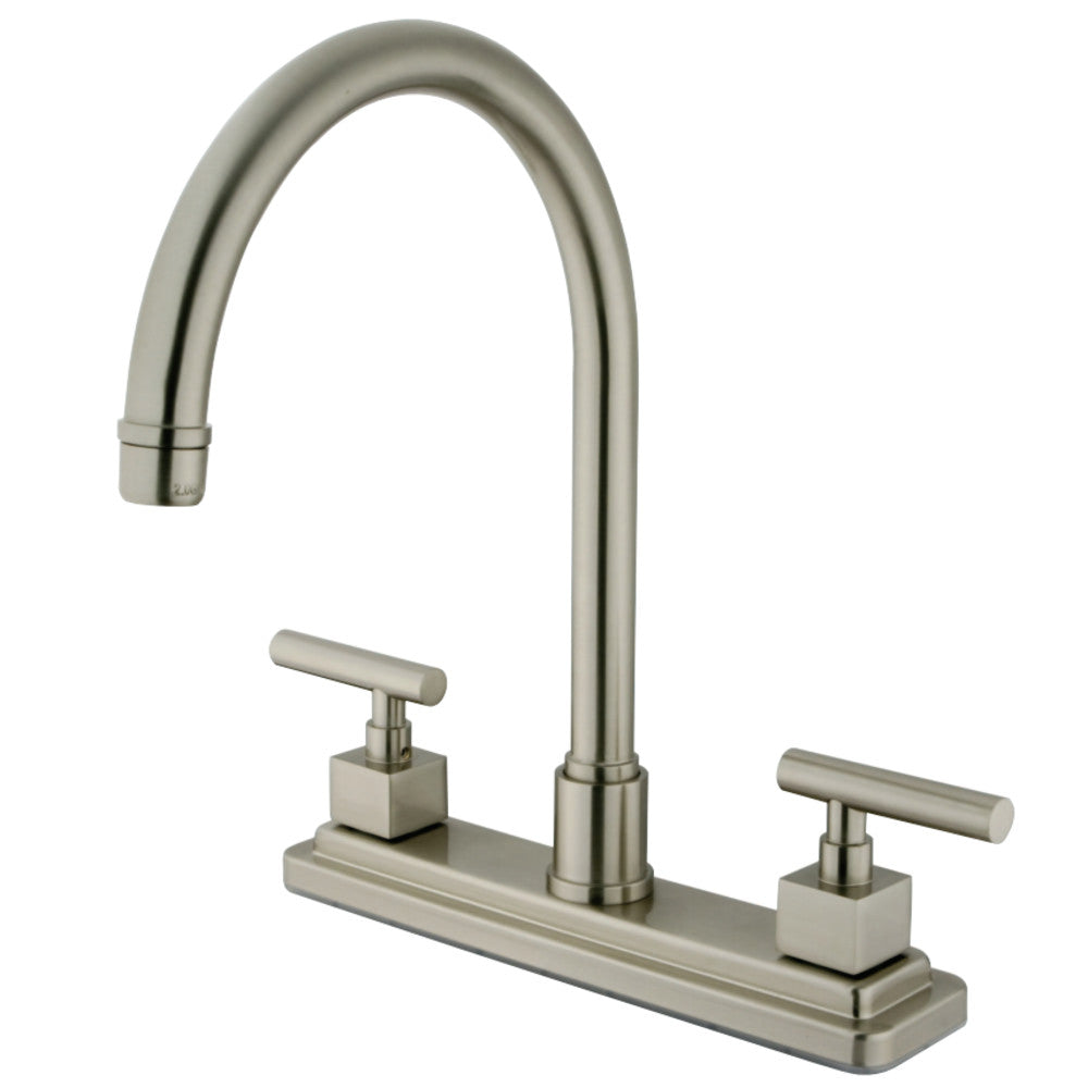 Kingston Brass KS8798CQLLS Claremont Centerset Kitchen Faucet, Brushed Nickel - BNGBath