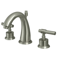 Thumbnail for Kingston Brass KS2968ML 8 in. Widespread Bathroom Faucet, Brushed Nickel - BNGBath