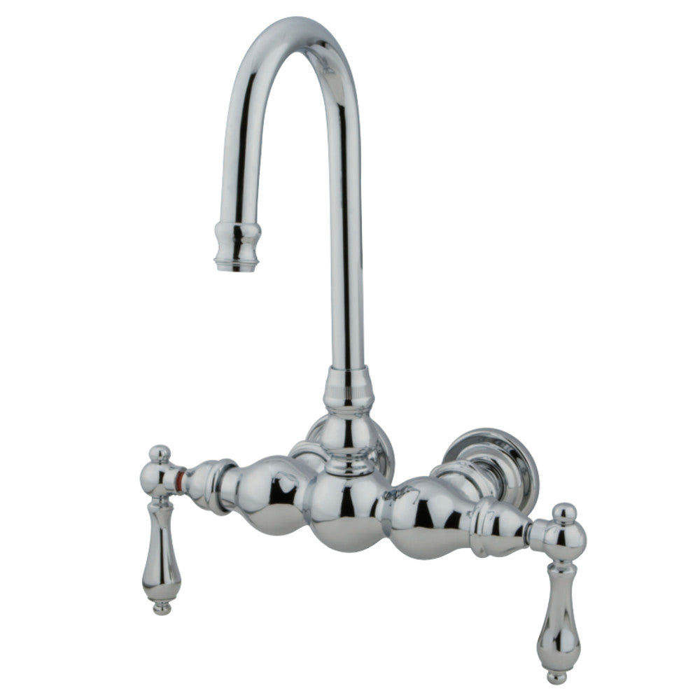 Kingston Brass CC2T1 Vintage 3-3/8-Inch Wall Mount Tub Faucet, Polished Chrome - BNGBath