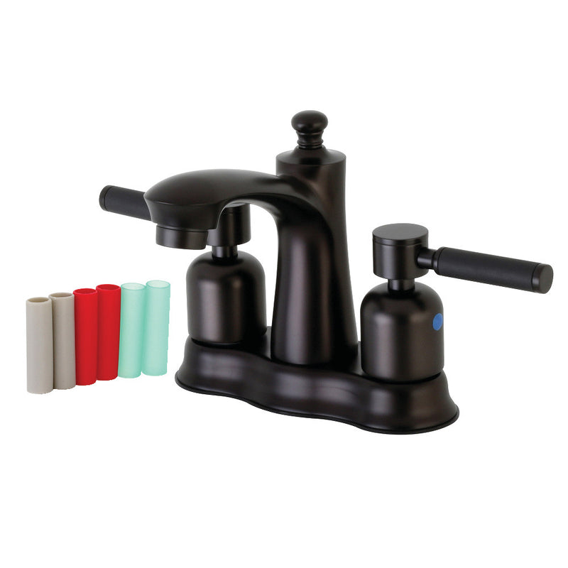 Kingston Brass FB7615DKL 4 in. Centerset Bathroom Faucet, Oil Rubbed Bronze - BNGBath