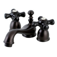 Thumbnail for Kingston Brass KS3955PKX Duchess Mini-Widespread Bathroom Faucet, Oil Rubbed Bronze - BNGBath