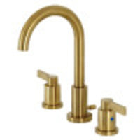 Thumbnail for Fauceture FSC8923NDL NuvoFusion Widespread Bathroom Faucet, Brushed Brass - BNGBath