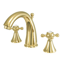 Thumbnail for Kingston Brass KS2972BX 8 in. Widespread Bathroom Faucet, Polished Brass - BNGBath
