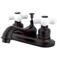 Thumbnail for Kingston Brass KB605PX Restoration 4 in. Centerset Bathroom Faucet, Oil Rubbed Bronze - BNGBath