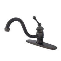 Thumbnail for Kingston Brass KB3575BLLS 8-Inch Centerset Kitchen Faucet, Oil Rubbed Bronze - BNGBath