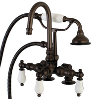 Thumbnail for Aqua Vintage AE17T5 Vintage Clawfoot Tub Faucet with Hand Shower, Oil Rubbed Bronze - BNGBath