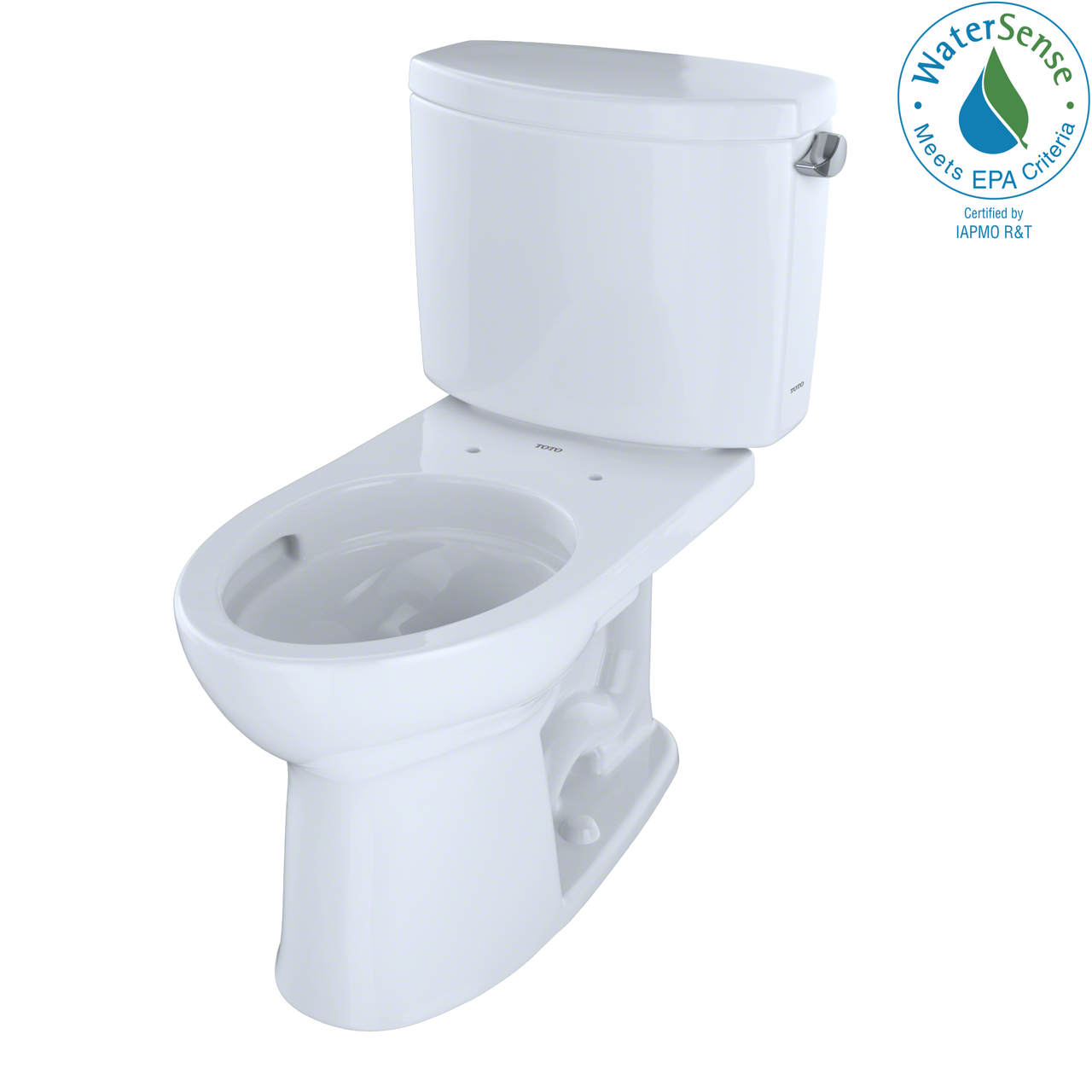 TOTO Drake II Two-Piece Elongated 1.28 GPF Universal Height Toilet with CeFiONtect and Right-Hand Trip Lever,  - CST454CEFRG#01 - BNGBath