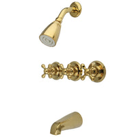 Thumbnail for Kingston Brass KB232AX Tub and Shower Faucet, Polished Brass - BNGBath