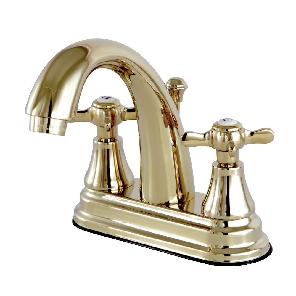 Kingston Brass KS7612BEX 4 in. Centerset Bathroom Faucet, Polished Brass - BNGBath