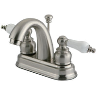 Thumbnail for Kingston Brass FB5618PL 4 in. Centerset Bathroom Faucet, Brushed Nickel - BNGBath