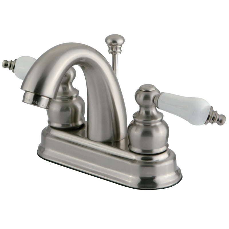 Kingston Brass FB5618PL 4 in. Centerset Bathroom Faucet, Brushed Nickel - BNGBath