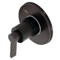Thumbnail for Kingston Brass KS3035NDL NuvoFusion 3-Way Diverter Valve with Trim Kit, Oil Rubbed Bronze - BNGBath