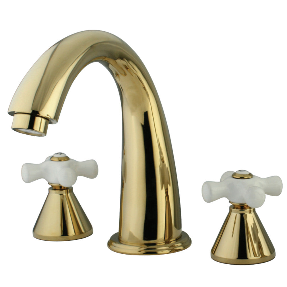 Kingston Brass KS2362PX Naples Roman Tub Faucet, Polished Brass - BNGBath