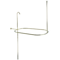 Thumbnail for Kingston Brass CC10402 Vintage Oval Shower Riser With Enclosure, Polished Brass - BNGBath