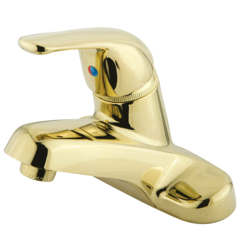 Kingston Brass GKB542LP Single-Handle 4 in. Centerset Bathroom Faucet, Polished Brass - BNGBath