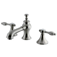 Thumbnail for Kingston Brass KC7068TAL 8 in. Widespread Bathroom Faucet, Brushed Nickel - BNGBath