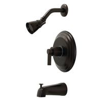 Thumbnail for Kingston Brass KB3635NDL NuvoFusion Single-Handle Tub and Shower Faucet, Oil Rubbed Bronze - BNGBath