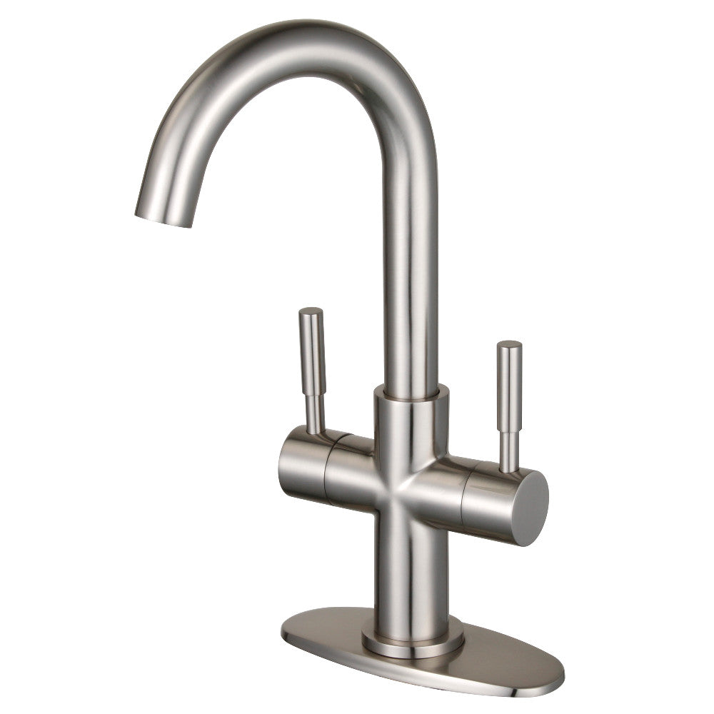 Fauceture LS8458DL Concord Two-Handle Bathroom Faucet with Push Pop-Up, Brushed Nickel - BNGBath