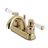 Thumbnail for Kingston Brass KB8612DPL 4 in. Centerset Bathroom Faucet, Polished Brass - BNGBath