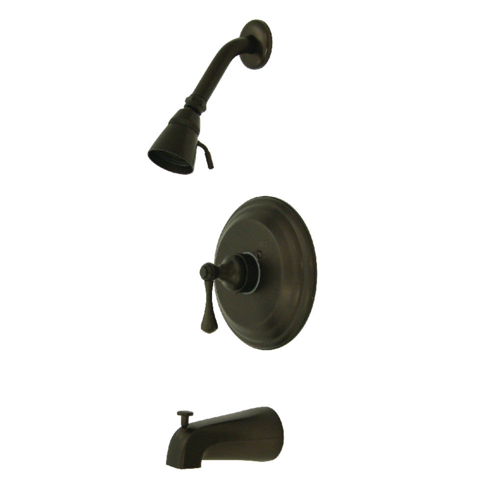 Kingston Brass KB2635BL Tub and Shower Faucet, Oil Rubbed Bronze - BNGBath