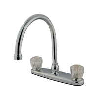 Thumbnail for Kingston Brass KB790AC 8-Inch Centerset Kitchen Faucet, Polished Chrome - BNGBath