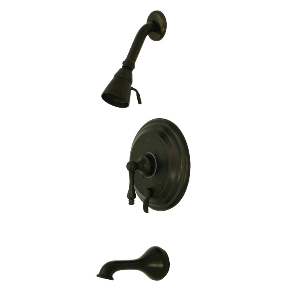 Kingston Brass KB36350AL Restoration Tub & Shower Faucet, Oil Rubbed Bronze - BNGBath