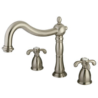 Thumbnail for Kingston Brass KS1348TX French Country Roman Tub Faucet, Brushed Nickel - BNGBath