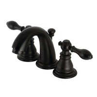 Thumbnail for Kingston Brass KB910ACL American Classic Widespread Bathroom Faucet with Retail Pop-Up, Matte Black - BNGBath