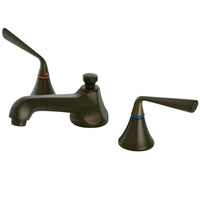 Thumbnail for Kingston Brass KS4475ZL 8 in. Widespread Bathroom Faucet, Oil Rubbed Bronze - BNGBath