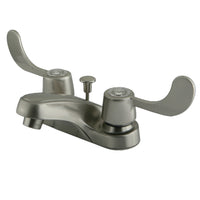 Thumbnail for Kingston Brass KB188 4 in. Centerset Bathroom Faucet, Brushed Nickel - BNGBath