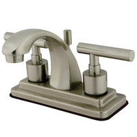 Thumbnail for Kingston Brass KS4648CML 4 in. Centerset Bathroom Faucet, Brushed Nickel - BNGBath