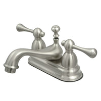 Thumbnail for Kingston Brass KS3608BL 4 in. Centerset Bathroom Faucet, Brushed Nickel - BNGBath