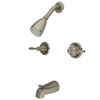 Thumbnail for Kingston Brass KB248KL Tub and Shower Faucet, Brushed Nickel - BNGBath