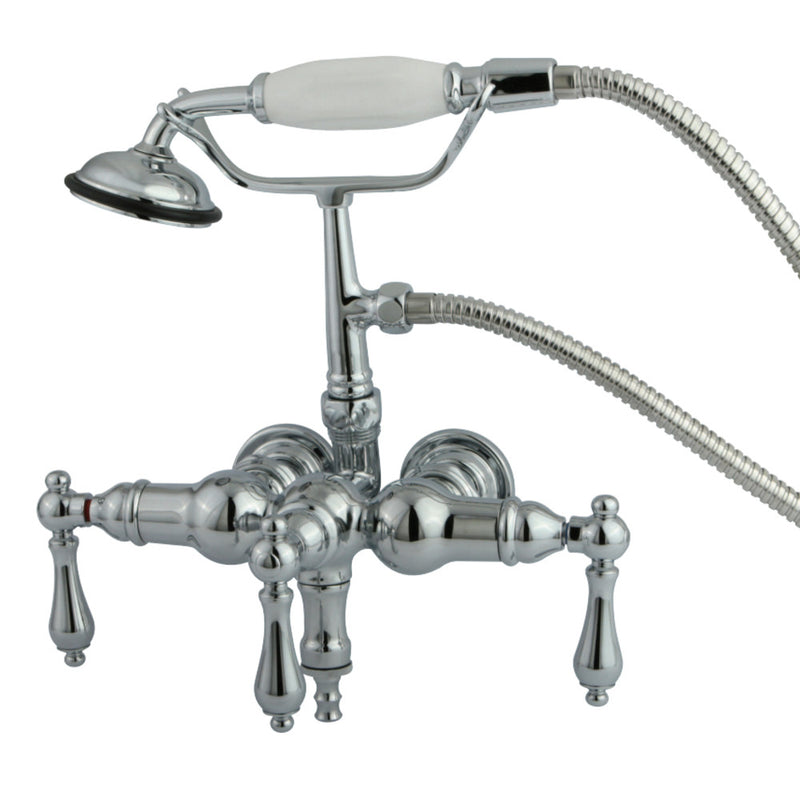 Kingston Brass CC20T1 Vintage 3-3/8-Inch Wall Mount Tub Faucet, Polished Chrome - BNGBath