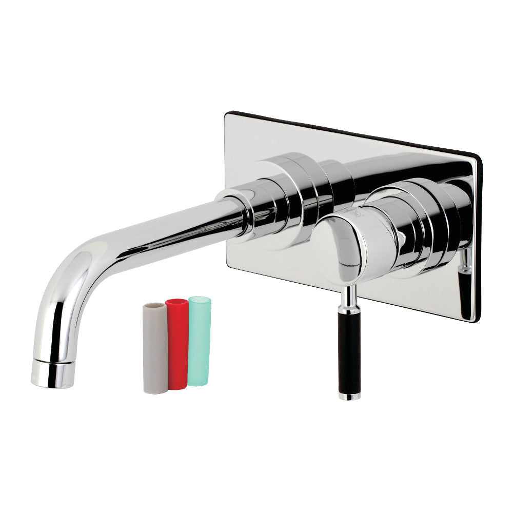 Kingston Brass KS8111DKL Kaiser Single-Handle Wall Mount Bathroom Faucet, Polished Chrome - BNGBath